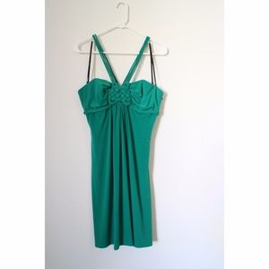 Laundry by Shelli Segal Green Knot Dress Sz 6